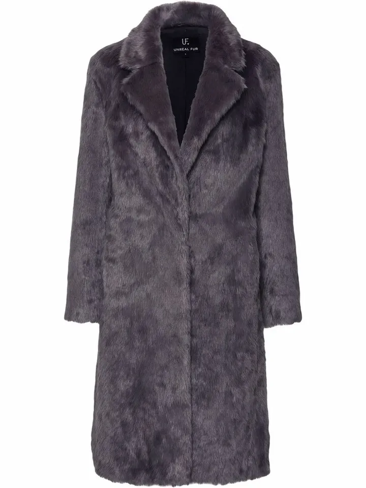Moon Flower faux fur coat