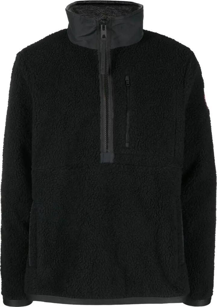 Black Renfrew Fleece Zip Sweater