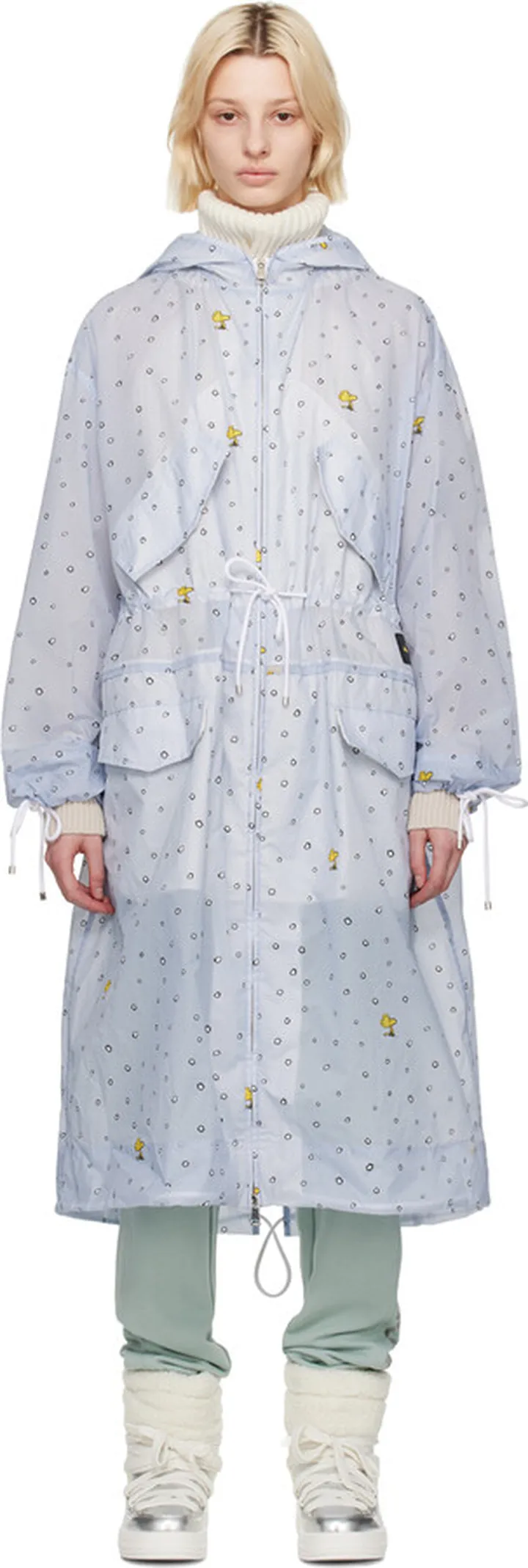 Moncler Blue Erne Coat