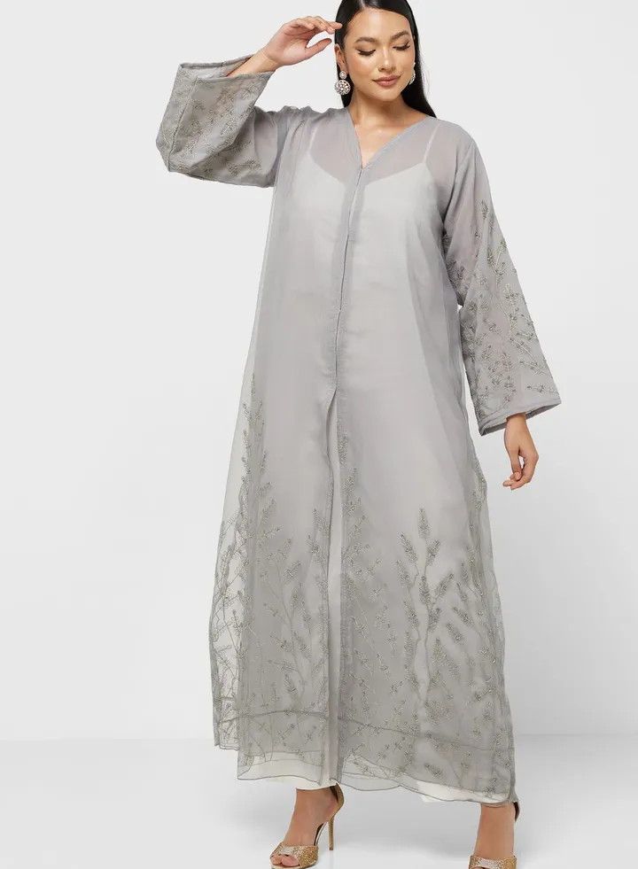 Embellished Detail Abaya