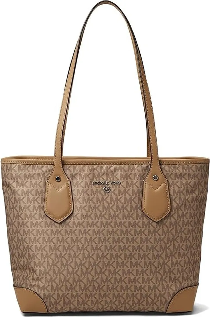 MICHAEL Michael Kors Eva Small Top Zip Tote (Camel) Handbags
