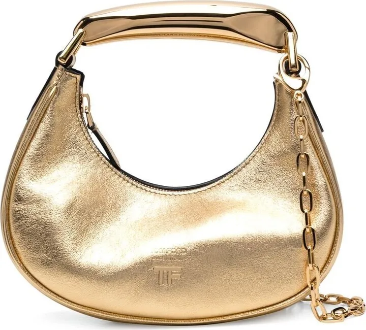 Bianca metallic shoulder bag