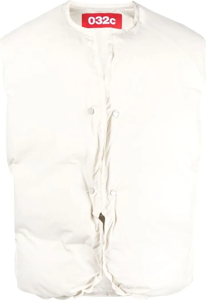 Puffer Button-Up Gilet