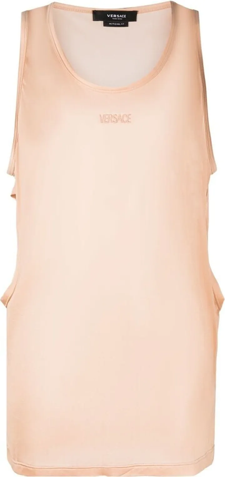 Embroidered-Logo Detail Tank Top
