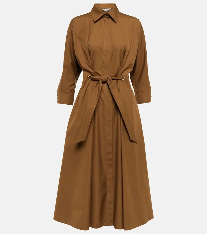 Flavio cotton poplin shirt dress