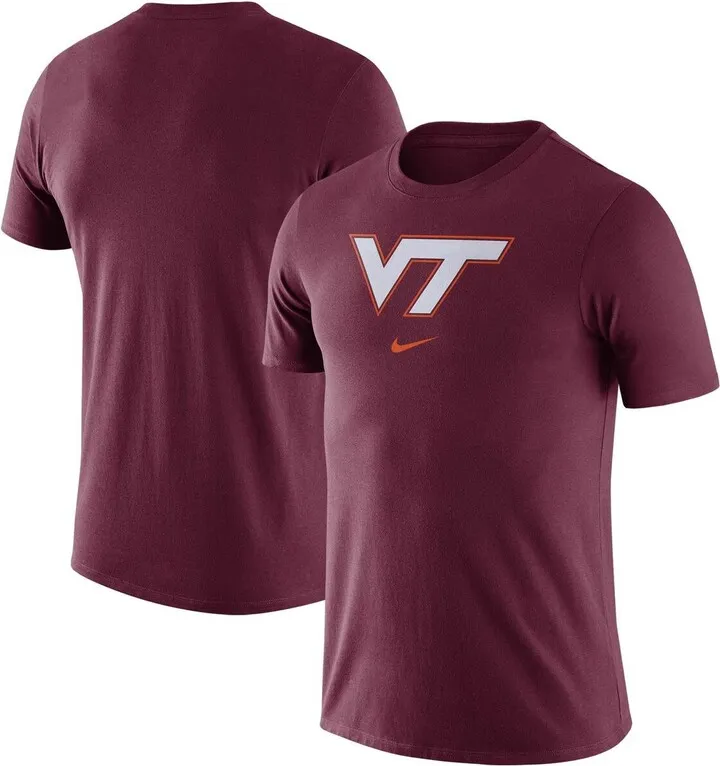 Men's Maroon Virginia Tech Hokies Essential Logo T-shirt