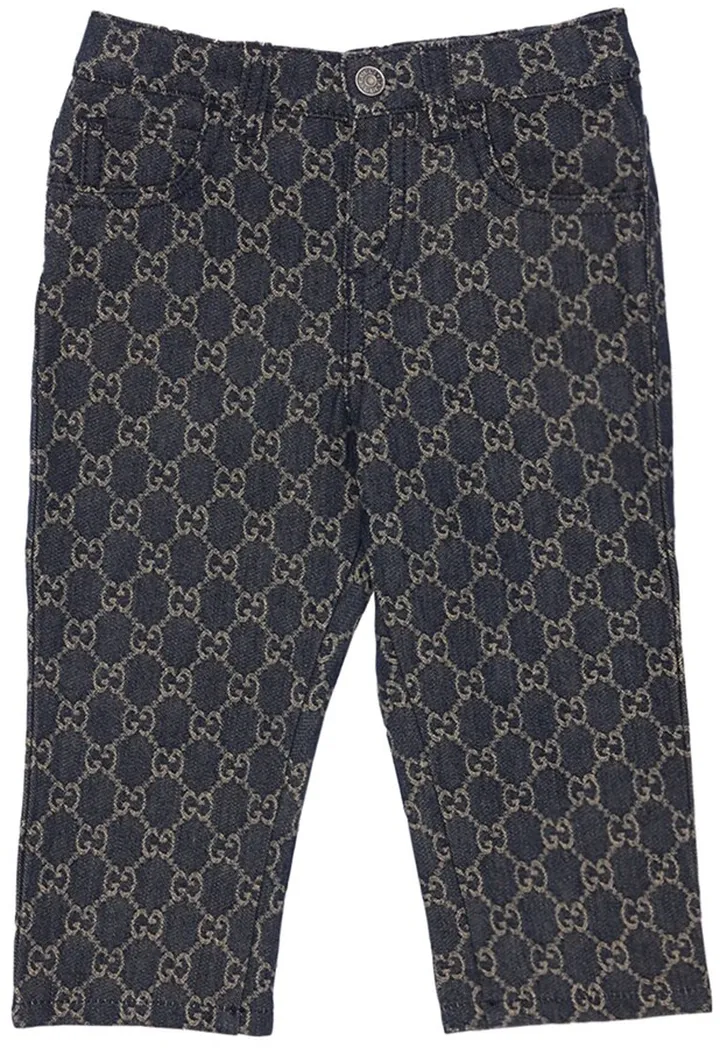 GG cotton denim jacquard jeans