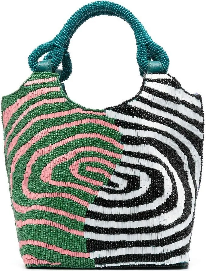 Bead Embellished Tote Bag