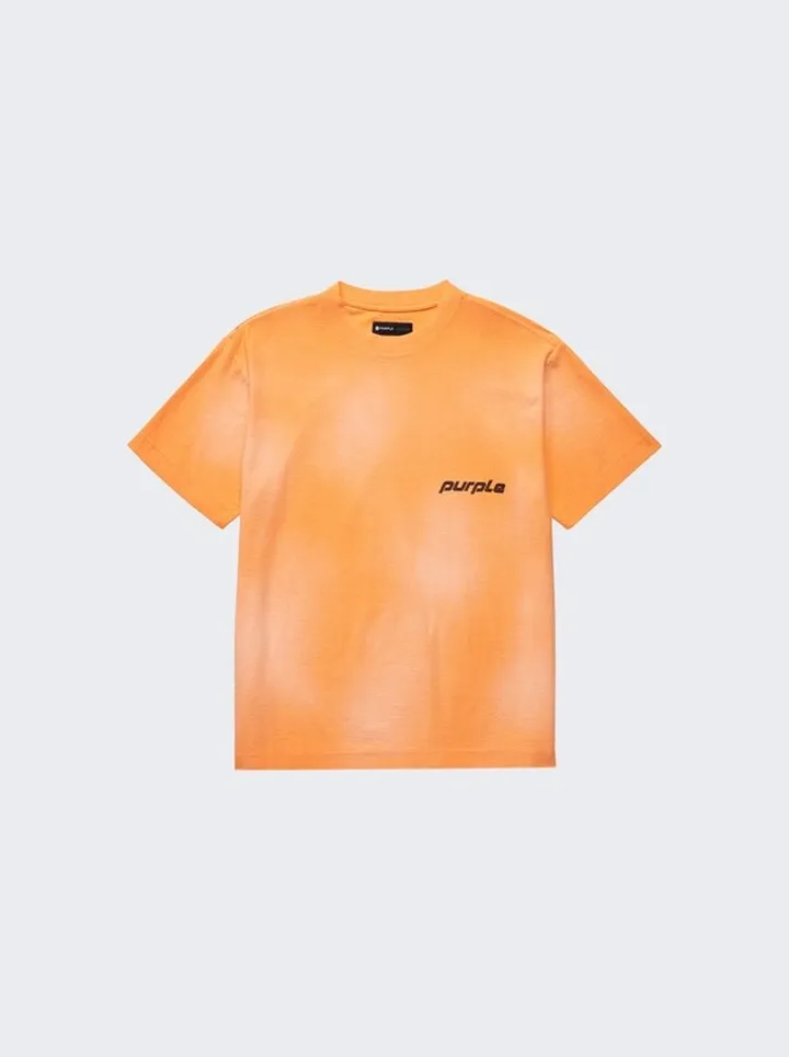 Textured Jersey Short Sleeve T-Shirt Orange