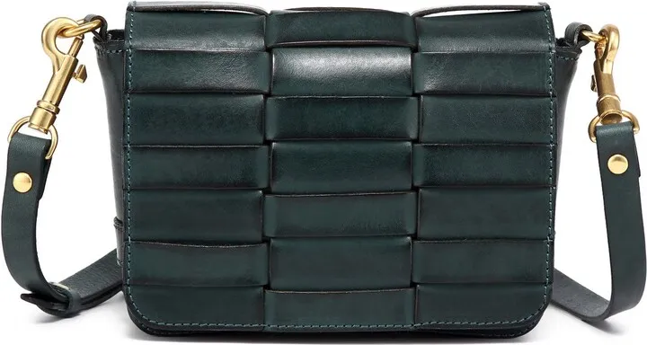 Lupi Woven Leather Crossbody Bag