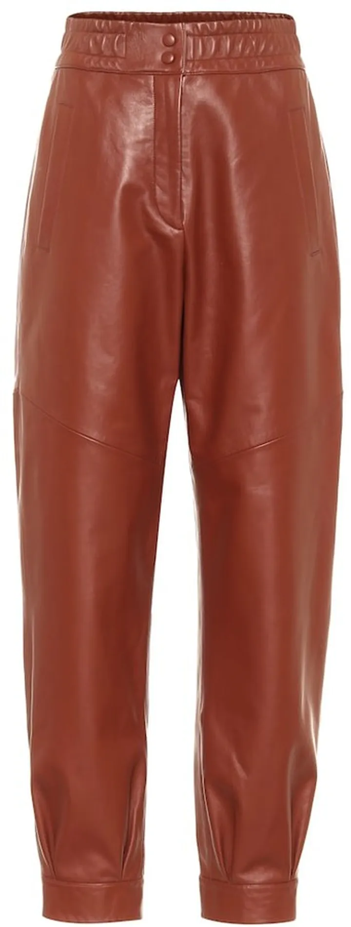 Chilling leather pants