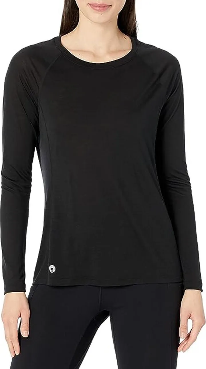 Smartwool Merino Sport 120 Long Sleeve (Black) Women's Clothing