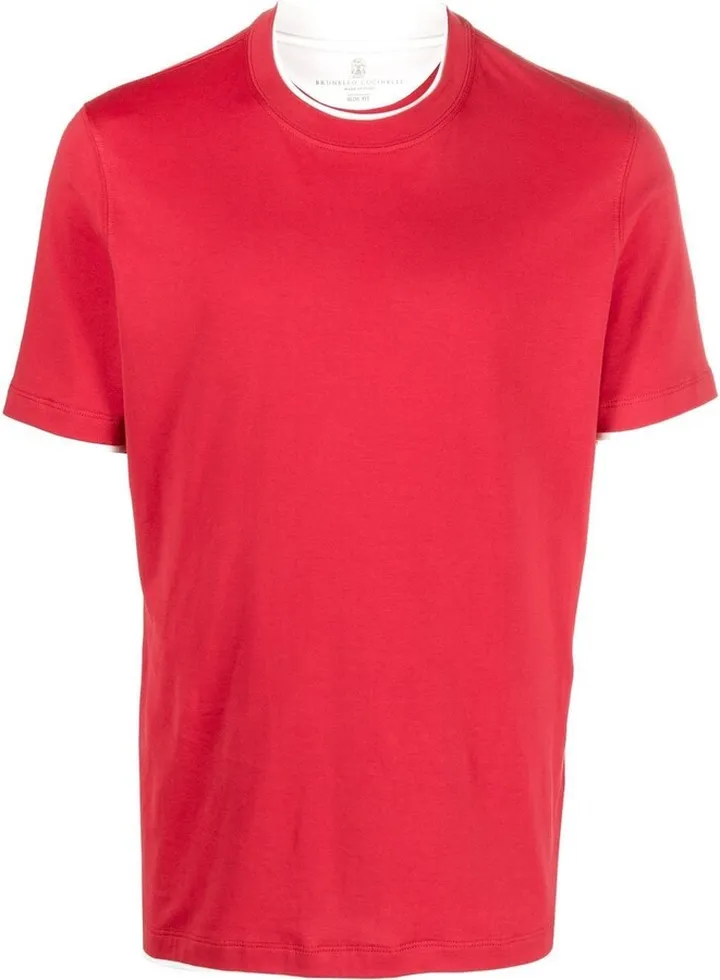 layered short-sleeve T-shirt