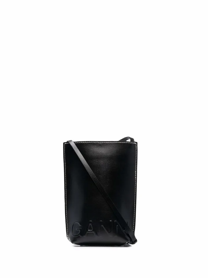 Embossed-Logo Crossbody Bag