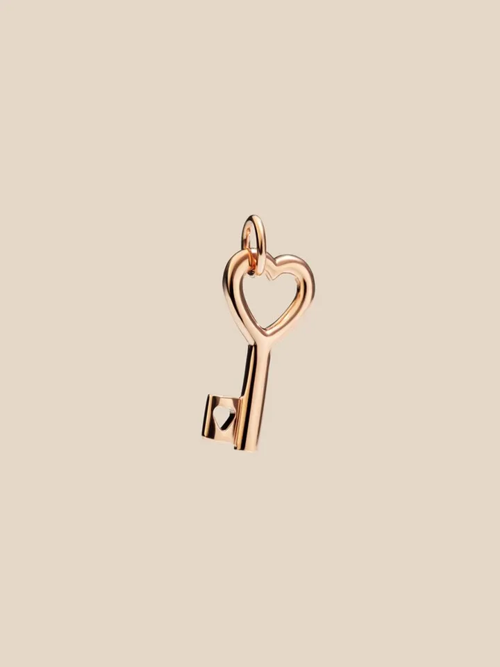 Dodo key pendant in 9 kt rose gold