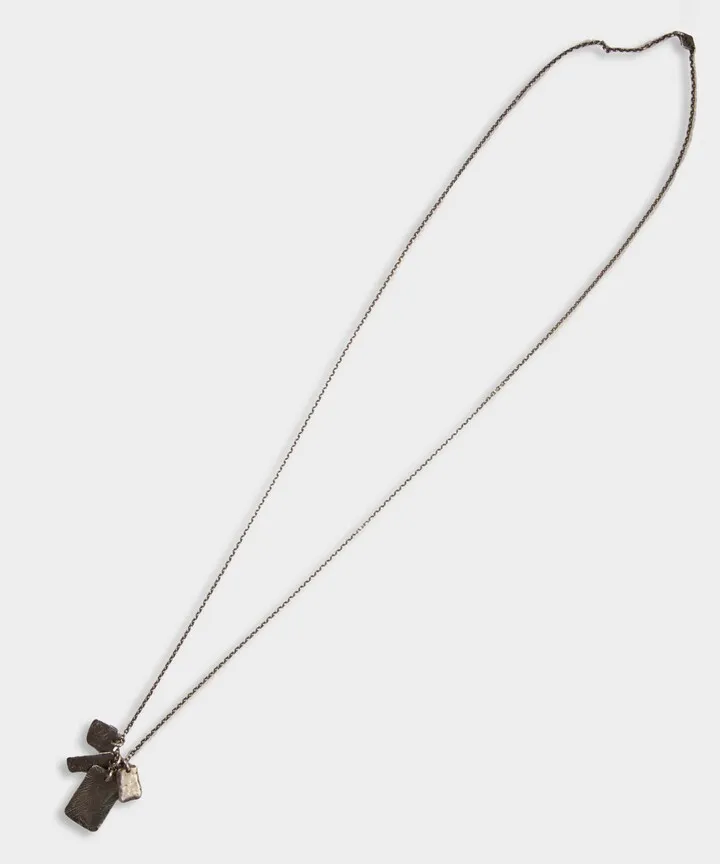 M. Cohen Multi-tag Necklace in Silver