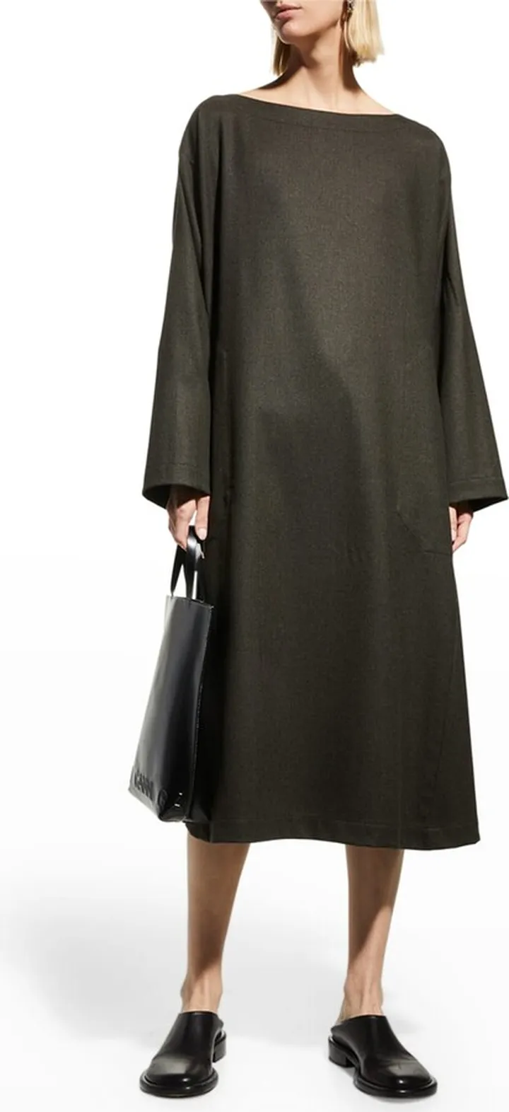 Scoop Neck Paneled Dress