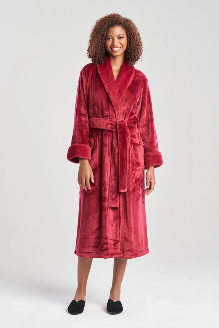 Plush Faux Fur Robe