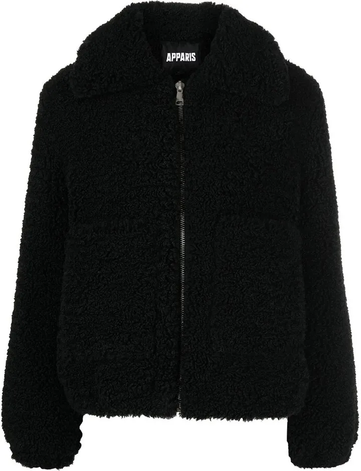 Hooded Faux-Shearling Coat