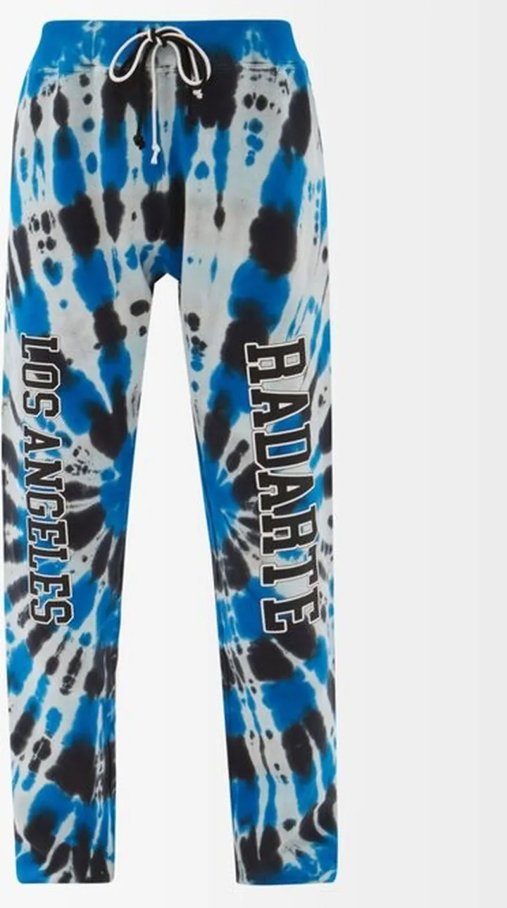 Logo-print Tie-dye Cotton-jersey Track Pants