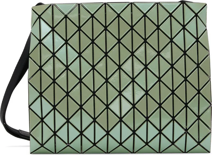 Bao Bao Issey Miyake Green Row Metallic Crossbody Bag