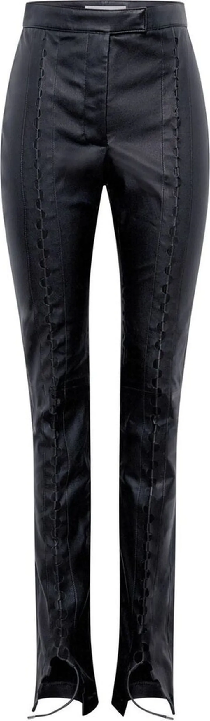 Hinge-Seam Leather Trousers