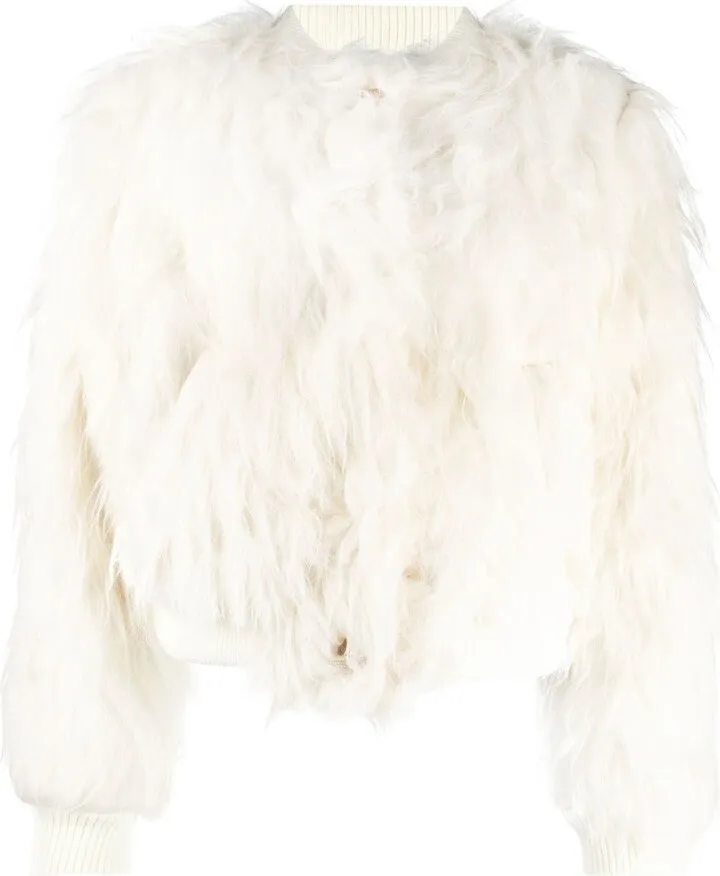 Faux-Fur Bomber Jacket
