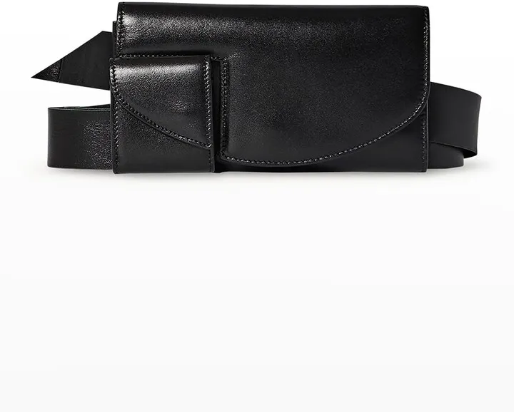 Horizontal Belt Bag in Calf Leather