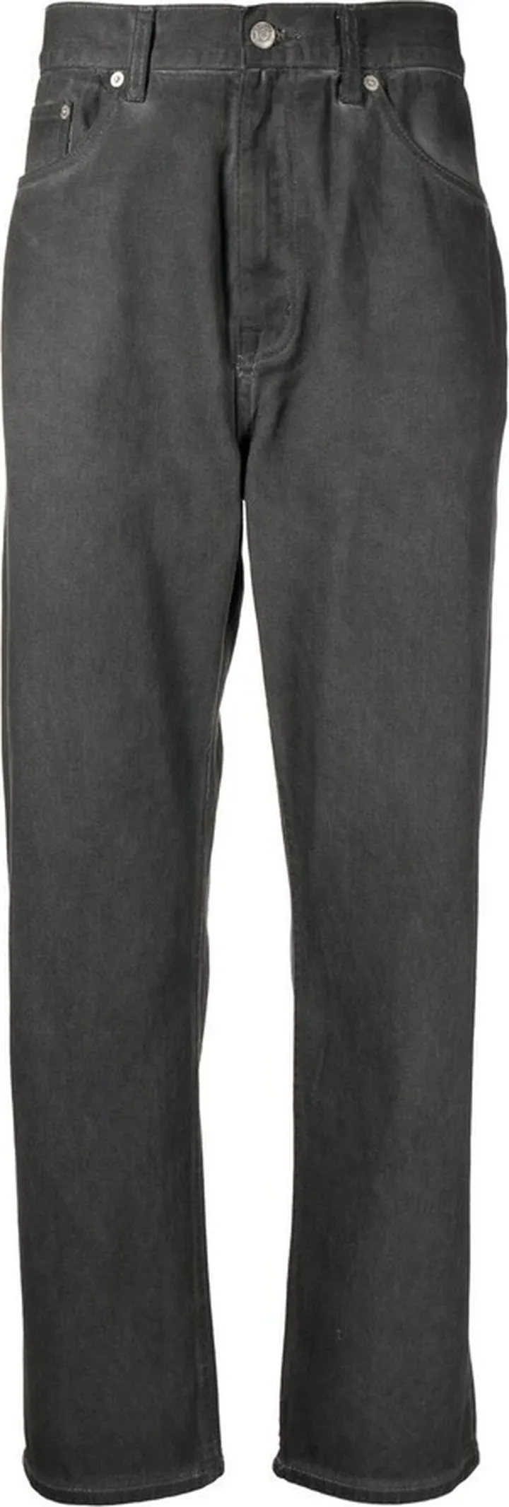 Mid-Rise Straight-Leg Trousers