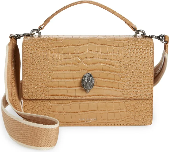 Shoreditch 1963 Large Croc Embossed Leather Shoulder Bag