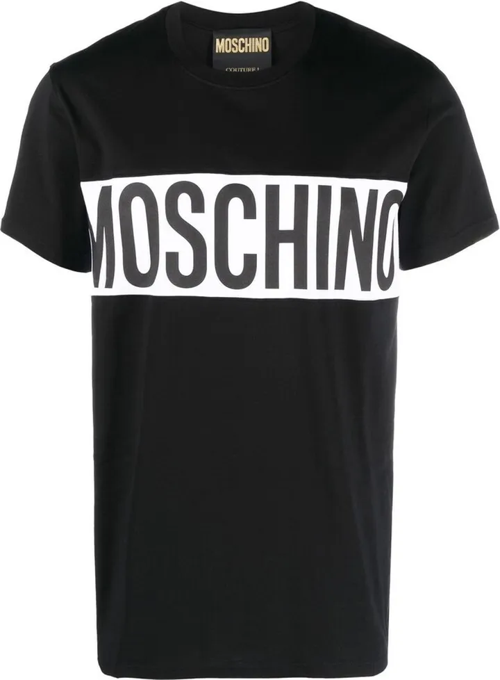 Black Logo Print Organic Cotton T-Shirt