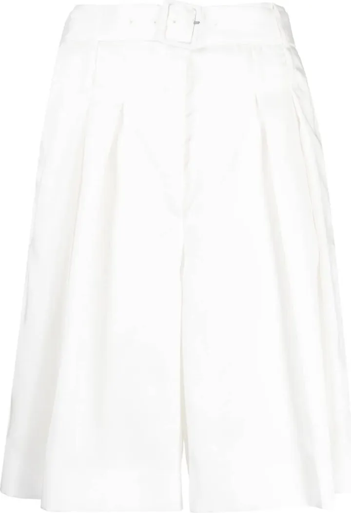 Pleated Bermuda Shorts
