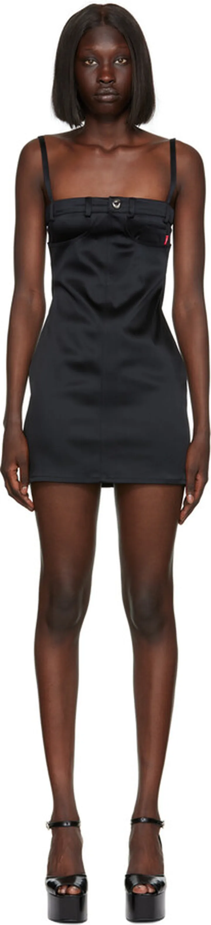 Coperni Black Bustier Minidress