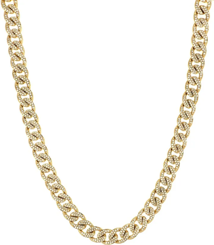 Katharine Pavé Diamond Miami Chain Necklace