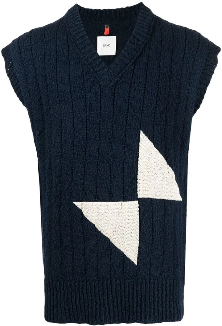 Panelled Knitted Vest