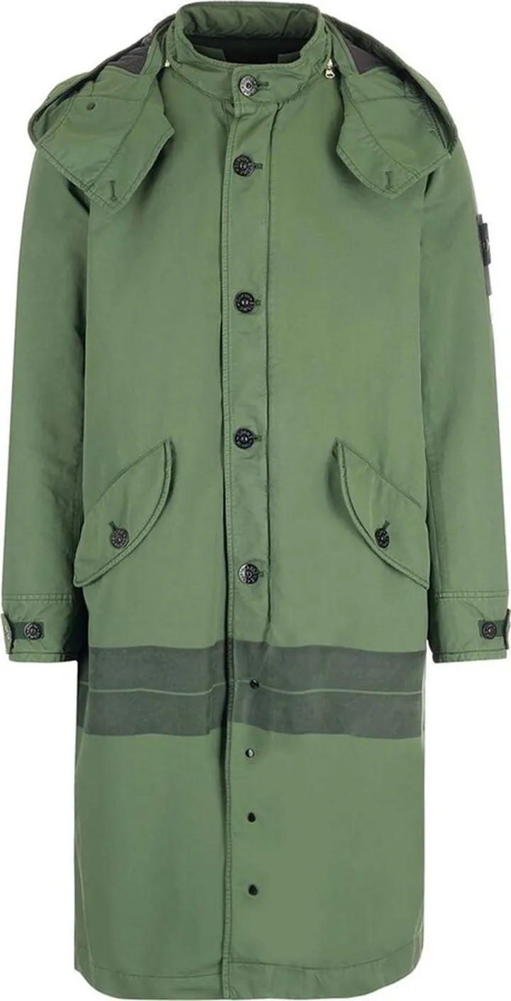 Stone Island Hooded Trench Coat