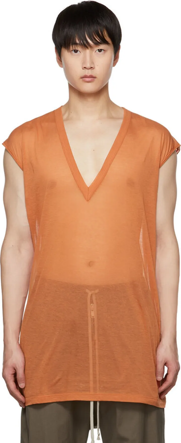 Rick Owens Orange Dylan T-Shirt