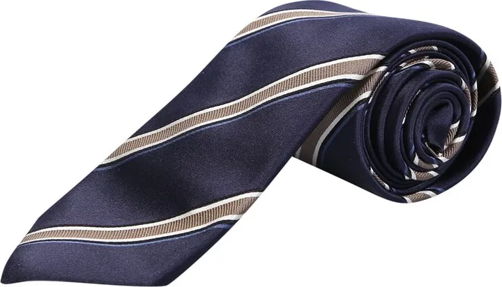 Striped Tie In Blue