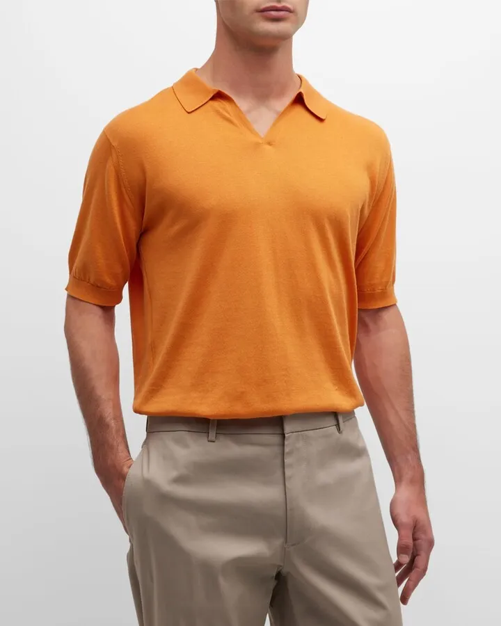 Men's Noah Polo Shirt with Johnny Collar