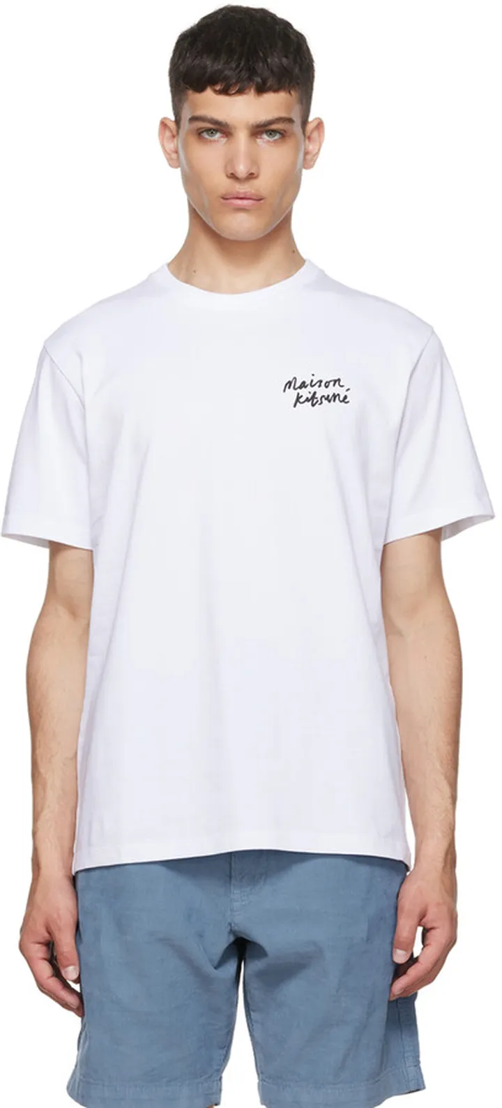 Maison Kitsuné White Cotton T-Shirt