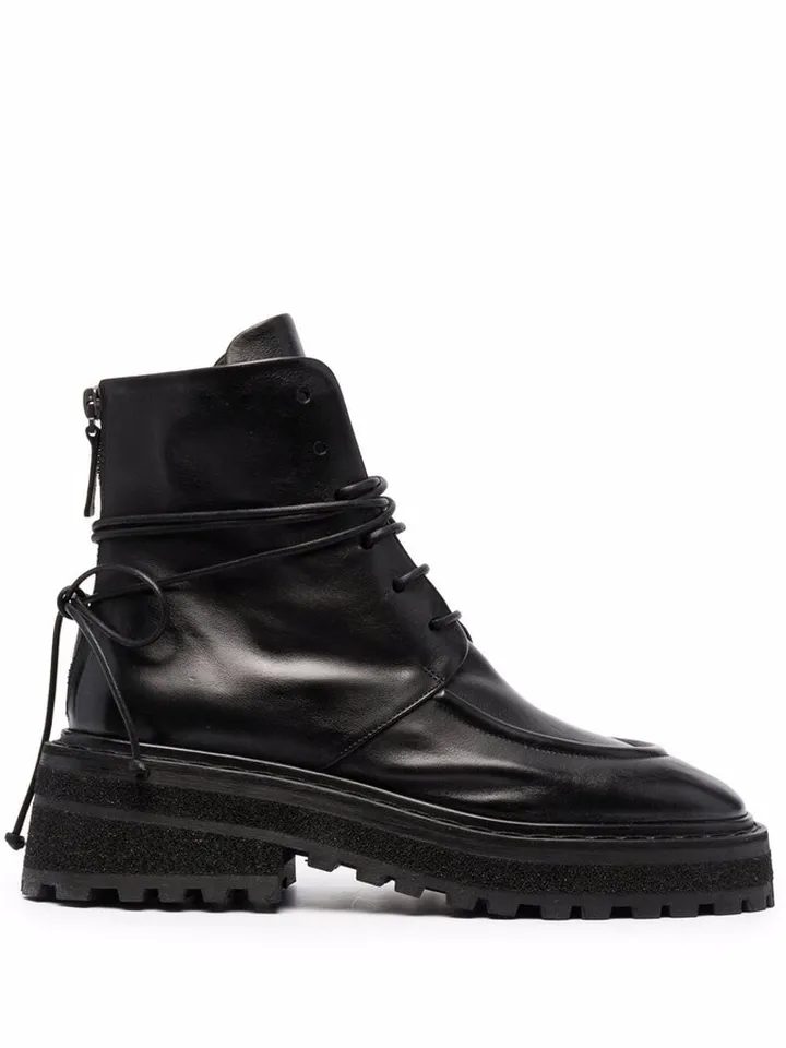 Carro ridged-sole leather boots