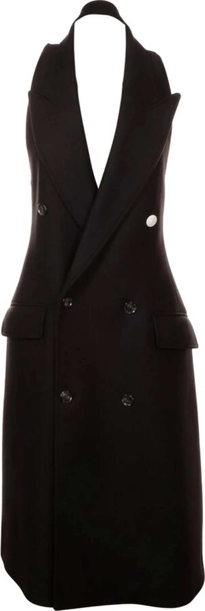 MM6 Maison Margiela Double-Breasted Midi Vest Dress