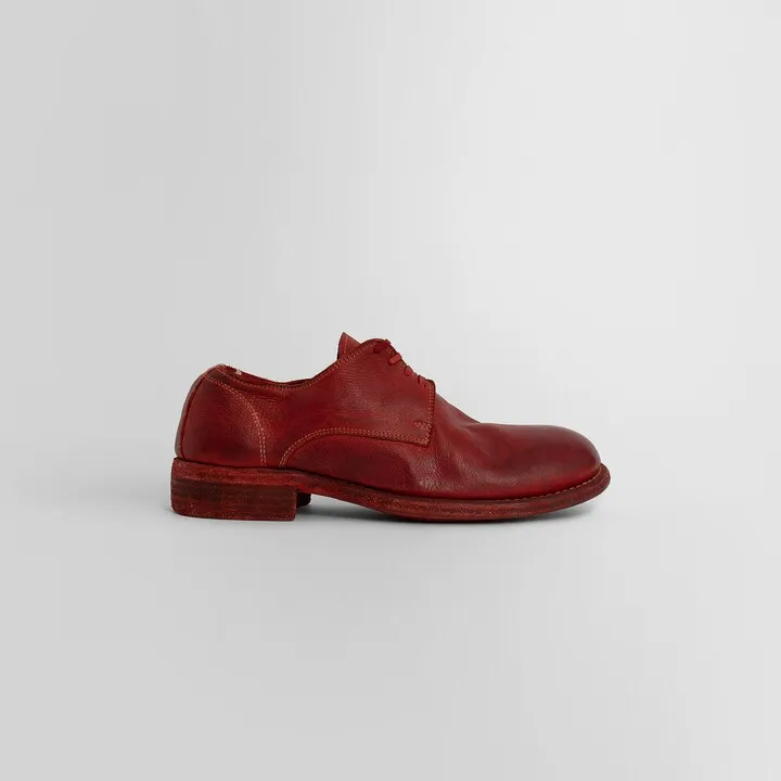 Guidi Woman Red Lace-Ups