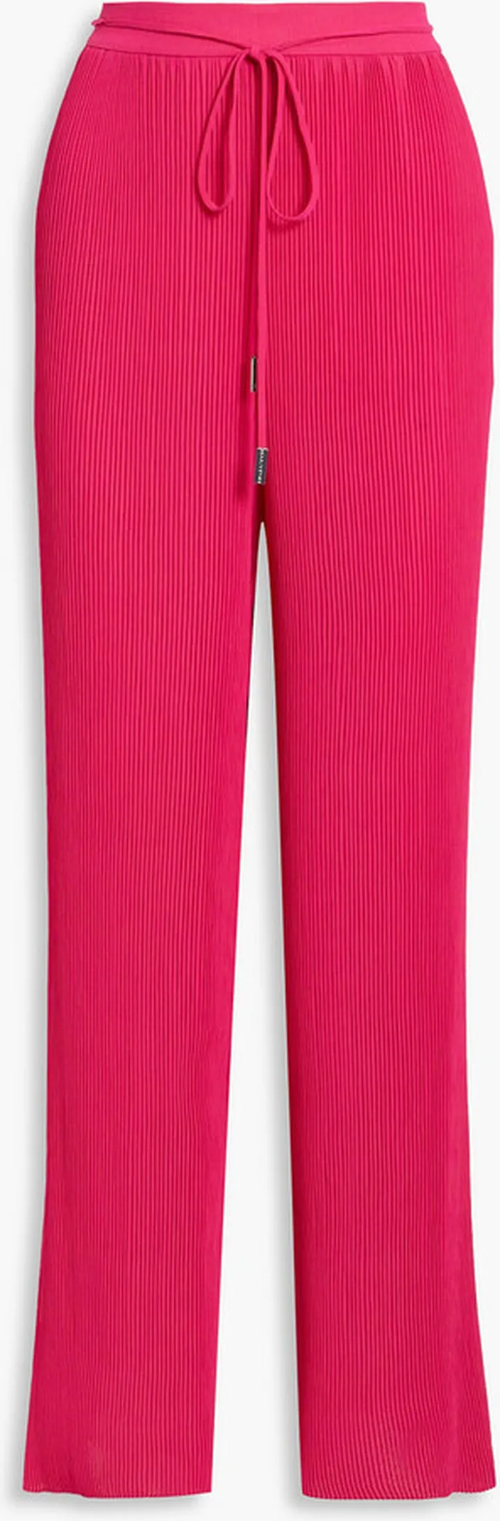 Sophia pleated crepon wide-leg pants