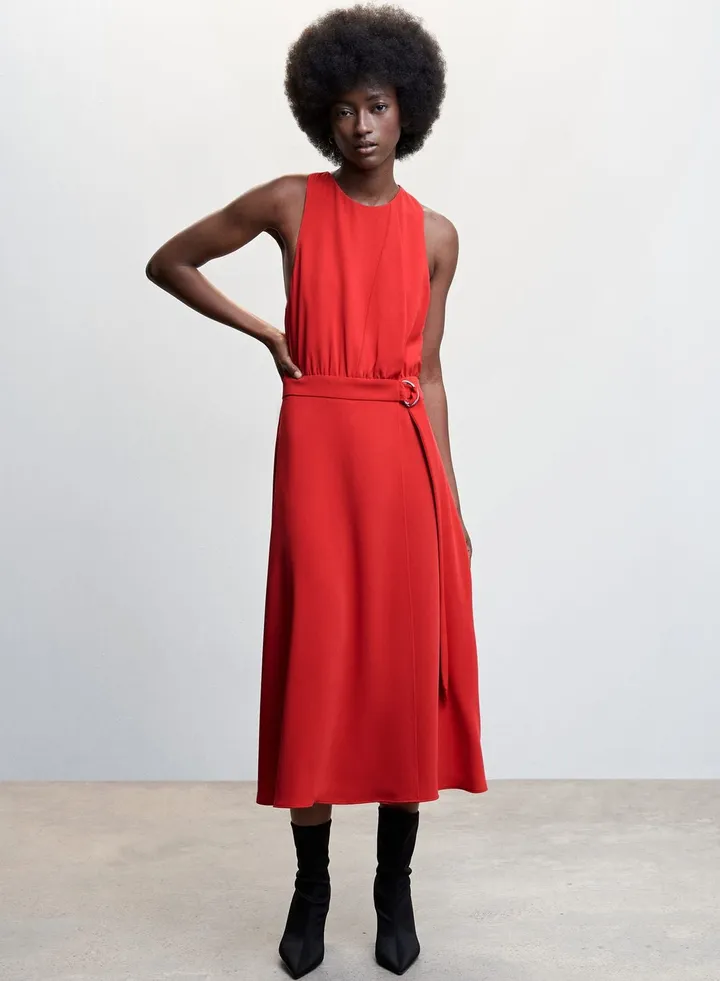 Belted Knitted Dress