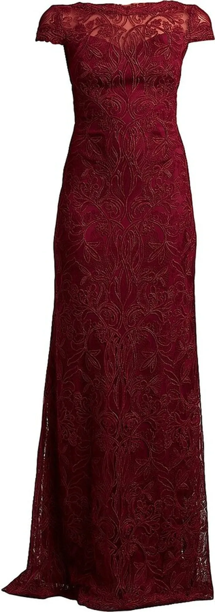 Floral Corded-Lace Gown