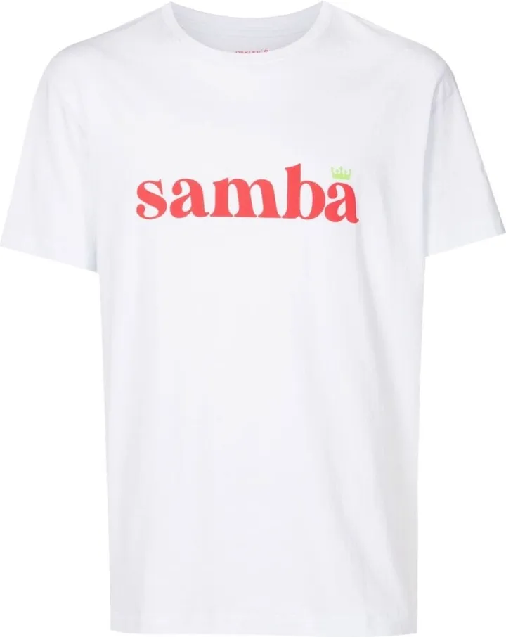slogan-print short-sleeve T-shirt