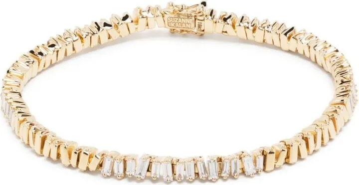 18kt Yellow Gold Diamond Tennis Bracelet