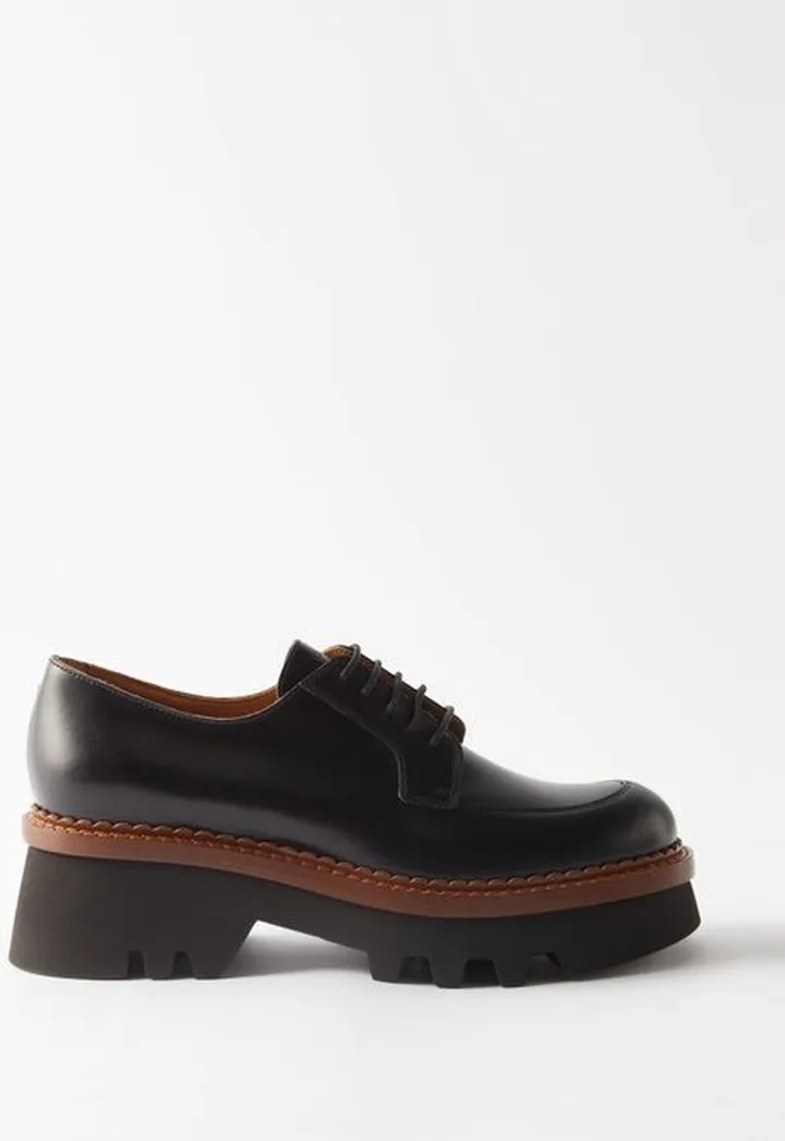 Owena 25 Chunky Leather Derby Shoes