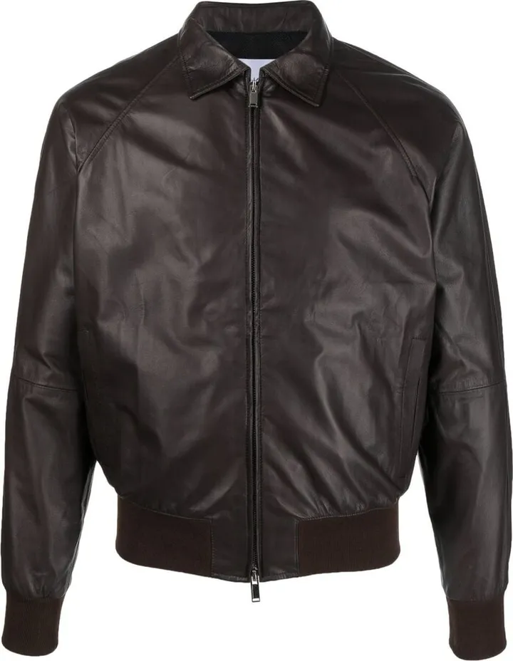 Leather Bomber Jacket